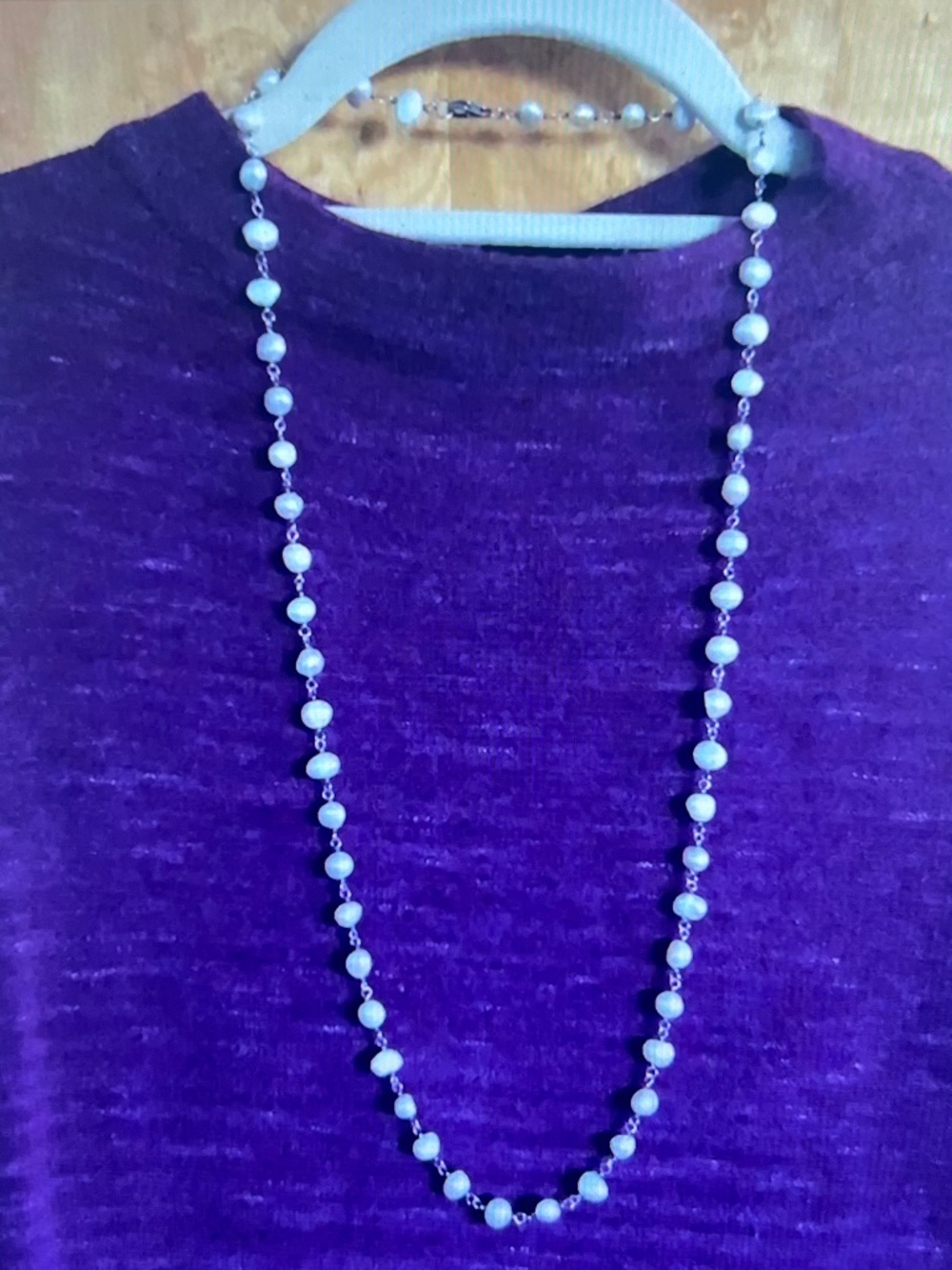 Silpada Long Pearl Station Necklace - "Fresh Catch" N1368 retired - Picture 5 of 5